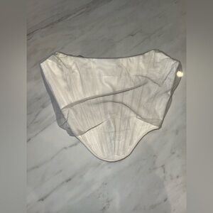 White Structured Corset Top